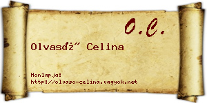 Olvasó Celina névjegykártya